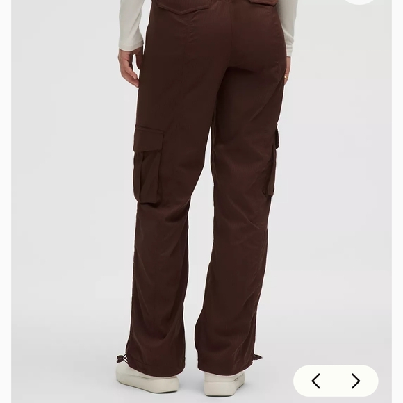 Lululemon Size Medium Espresso Dance Studio Cargo Pants - Picture 3 of 9